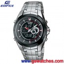 已完售,CASIO EFA-119BK-1AVDF:::EDIFICE 指針+數字雙顯錶款系列