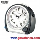 已完售,SEIKO QHK009K(公司貨,保固1年):::SEIKO指針型鬧鐘,滑動式秒針,鈴聲式鬧鐘,刷卡不加價