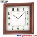 已完售,SEIKO QXA390B(公司貨,保固1年):::SEIKO 木質時尚掛鐘,滑動式秒針,高33cm,寬33cm,刷卡不加價,QXA-390B