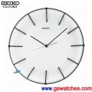 已完售,SEIKO QXA603W(公司貨,保固1年):::SEIKO 3D立體指針掛鐘,滑動式秒針,直徑34cm,刷卡不加價,QXA-603W