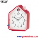 已完售,SEIKO QHP002R(公司貨,保固1年):::SEIKO指針型鬧鐘,滑動式秒針,兩組鳥鳴,嗶嗶聲,夜光,燈光,QHP-002R