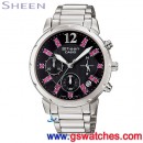 CASIO SHN-5012D-1ADR(公司貨,保固1年):::Sheen 計時碼錶系列,日期,24小時指針,刷卡不加價或3期零利率,SHN5012D
