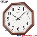 已完售,SEIKO QXA600B(公司貨,保固1年):::SEIKO 時尚掛鐘塑膠外殼(仿木紋),滑動式秒針,高47.5,寬47.5cm,刷卡不加價,QXA-600B