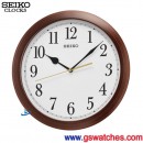 已完售,SEIKO QXA597B(公司貨,保固1年):::SEIKO 時尚掛鐘,塑膠外殼(仿木紋),滑動式秒針,直徑28.2cm,刷卡不加價,QXA-597B
