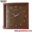 已完售,SEIKO QXA675Z(公司貨,保固1年):::SEIKO 木質外殼,方形,時尚掛鐘,滑動式秒針,高26.5,寬26.5cm,刷卡不加價,QXA-675Z