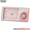 SEIKO QHP004P(公司貨,保固1年):::SEIKO指針型鬧鐘,滑動式秒針,5種鈴聲可選,音量控制,貪睡,燈光,刷卡不加價,QHP-004P