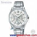 已完售,CASIO SHE-3060D-7AUDR(公司貨,保固1年):::Sheen,時尚女錶,日期,星期,24小時指針,SHE3060D
