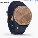 【金響鐘錶】預購,GARMIN vivomove-3s-blue-gold藍調玫瑰金(公司貨,保固1年):::指針智慧腕錶,多種運動模式,全天候健康監測,vivomove3s