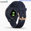 【金響鐘錶】預購,GARMIN vivomove-3s-blue-gold藍調玫瑰金(公司貨,保固1年):::指針智慧腕錶,多種運動模式,全天候健康監測,vivomove3s