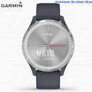 【金響鐘錶】預購,GARMIN vivomove-3s-silver-blue岩藍冷霜銀(公司貨,保固1年):::指針智慧腕錶,多種運動模式,全天候健康監測,,vivomove3s