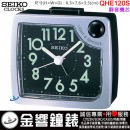 已完售,SEIKO QHE120S(公司貨,保固1年):::SEIKO指針型鬧鐘,滑動式秒針,嗶嗶聲,貪睡,燈光,夜光,刷卡不加價QHE-120S