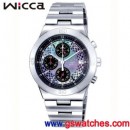 已完售,CITIZEN AN4001-58E(公司貨,保固2年):::Wicca ladies chronograph系列 (大)