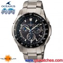 已完售,CASIO OCW-M800TBA-1ACF(公司貨,保固1年):::太陽能電波時計OCEANUS精密時計(鈦金屬)<5局電波接收>