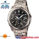 已完售,CASIO OCW-S1000A-1ACR(公司貨,保固1年):::太陽能電波時計OCEANUS精密時計(鈦金屬)<5局電波接收>