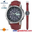 已完售,CASIO OCW-500LJ-1AJF(公司貨,保固1年):::太陽能電波時計OCEANUS精密時計數字+指針 雙顯<2局電波接收>