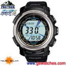 已完售,CASIO PRW-2000-1DR:::超薄PRO TREK太陽能電波時計專業登山錶<6局電波接收>