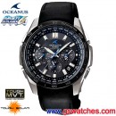已完售,CASIO OCW-T600TLB-1ADF(公司貨,保固1年):::太陽能電波時計OCEANUS精密時計(鈦金屬)<6局電波接收>