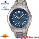 已完售,CASIO OCW-600TDA-2AVCR(公司貨,保固1年):::太陽能電波時計OCEANUS精密時計(鈦金屬)<日本北美電波接收>