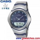 已完售,CASIO WVA-104HDJ-2ADF(公司貨,保固1年):::電波時計COMBINATION多功能時計<日本北美電波接收>