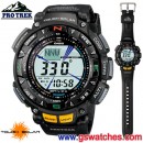 已完售,CASIO PRG-240-1DR(公司貨,保固1年):::PRO TREK太陽能專業登山錶,可旋轉錶圈,免運費,刷卡不加價或3期零利率