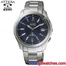 已完售,CITIZEN AS3040-51L(公司貨,保固2年):::ATTESA Eco-Drive光動能電波時計(鈦金屬)<日本電波>