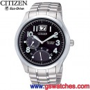 已完售,CITIZEN BR0020-52F(公司貨,保固2年):::兩地時間 Eco-Drive光動能基本款