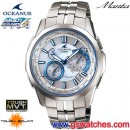 已完售,CASIO OCW-S1400PW-7ADF(公司貨,保固3年):::太陽能電波時計OCEANUS精密時計(鈦金屬)<6局電波接收>