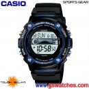 已完售,CASIO W-S210H-1AVDF(公司貨,保固1年):::全新太陽能運動錶潮汐世界時間5組鬧鈴