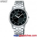 已完售,SEIKO SBPT033J(公司貨,保固2年):::SPIRIT V181太陽能RIKI WATANABE對錶系列(MEN'S),V181-0BK0D