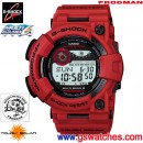 已完售,CASIO GWF-1000RD-4DR(公司貨,保固1年):::太陽能電波時計G-SHOCK FROGMAN<6局電波接收>