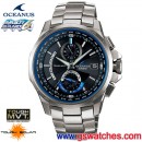 已完售,CASIO OCW-T1000-1ADF(公司貨,保固1年):::太陽能電波時計OCEANUS精密時計(鈦金屬)<6局電波接收>