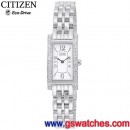 已完售,CITIZEN EG2020-79A(公司貨,保固2年):::Eco-Drive光動能時尚女錶(女用),施華洛世奇水晶