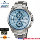已完售,CASIO OCW-T1000E-2ADF(公司貨,保固3年):::太陽能電波時計OCEANUS精密時計(鈦金屬)<6局>,smart access電子式錶冠,