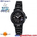 已完售,CASIO SHW-1501BD-1ADR(公司貨,保固1年):::太陽能電波時計Sheen電波時計<世界六局電波>,免運費,刷卡不加價或3期零利率