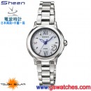 已完售,CASIO SHW-1500D-7ADR(公司貨,保固1年):::太陽能電波時計Sheen電波時計<日本兩局+中國一局>