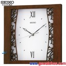 已完售,SEIKO QXA484B(公司貨,保固1年):::SEIKO 時尚木質掛鐘,滑動式秒針,高29cm,寬29cm,刷卡不加價