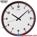 已完售,SEIKO QXA489B(公司貨,保固1年):::SEIKO 大鐘面掛鐘[木質外殼](滑動式秒針),直徑40cm