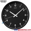 已完售,SEIKO QXA489K:::SEIKO 大鐘面掛鐘[木質外殼](滑動式秒針),直徑40cm