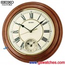 已完售,SEIKO QXA494B(公司貨,保固1年):::SEIKO 兩地時間掛鐘(木質外殼),直徑30.2cm,刷卡不加價,QXA-494B