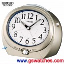 已完售,SEIKO QHK005S(公司貨,保固1年):::SEIKO精緻指針型鬧鐘,滑動式秒針,鈴聲,嗶嗶聲,夜光,燈光,刷卡不加價