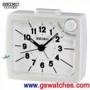 已完售,SEIKO QHE019W(公司貨,保固1年):::SEIKO指針型鬧鐘,嗶嗶聲鬧鈴,貪睡,夜光,燈光,刷卡不加價,QHE-019W