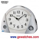 已完售,SEIKO QHE056S(公司貨,保固1年):::SEIKO日式時尚指針型鬧鐘(滑動式秒針),鈴聲,貪睡,音量控制,夜光,燈光