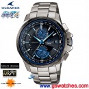 已完售,CASIO OCW-T1000D-2ADF(公司貨,保固3年):::太陽能電波時計OCEANUS精密時計(鈦金屬)<6局>,smart access電子式錶冠,免運費,刷卡不加價或3期零利