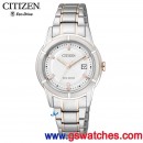 已完售,CITIZEN FE1034-59A(公司貨,保固2年):::Eco-Drive METAL錶環光動能時尚女錶(LADY'S)
