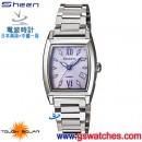 已完售,CASIO SHW-1503D-6ADR(公司貨,保固1年):::太陽能電波時計Sheen電波時計<日本兩局+中國一局>