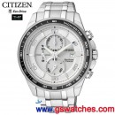 已完售,CITIZEN CA0341-52A(公司貨,保固2年):::日本製Eco-Drive光動能計時碼表[超級鈦(鈦金屬+離子電鍍)],藍寶石鏡面,免運費,刷卡不加價或3期零利率
