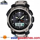 已完售,CASIO PRG-505T-7DR(公司貨,保固1年):::最新雙顯PRO TREK太陽能專業登山錶[鈦金屬],免運費,刷卡不加價或3期零利率
