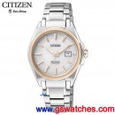 已完售,CITIZEN EW1886-50A(公司貨,保固2年):日製Eco-Drive光動能對錶女錶(LADY'S),[[超級鈦(鈦金屬+離子電鍍)],刷卡或3期零利率,EW188651A