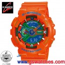 缺貨,CASIO GA-110A-4DR(公司貨,保固1年):::G-SHOCK Standard,指針+數字雙顯,BIG G系列,刷卡不加價或3期零利率,GA110A