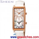 已完售,CASIO SHE-4035PGL-7AUDR(公司貨,保固1年):::Sheen 兩地時間,Regular Line經典系列,刷卡不加價或3期零利率,SHE4035PGL